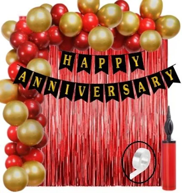 Golden_And_Red_Anniversary_Decoration_Kit_(Set_Of_40)