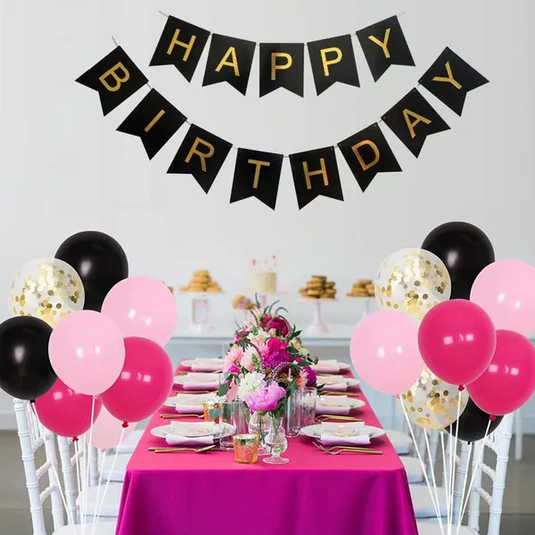 Pink_And_Black_Happy_Birthday_Decoration_Kit_(Set_Of_61)