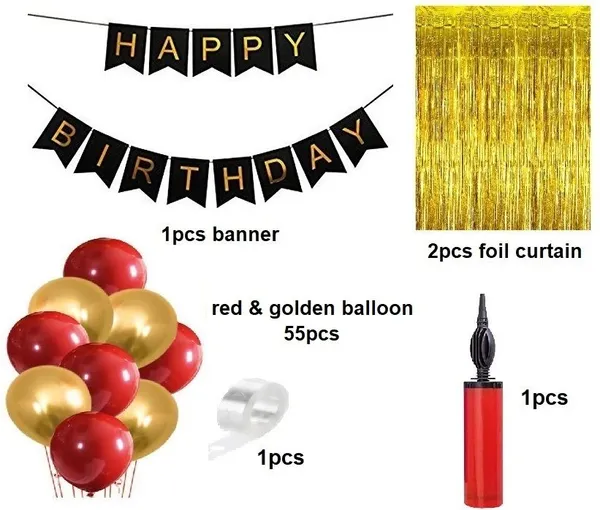 Golden_And_Red_Happy_Birthday_Decoration_Kit_(Set_Of_60)