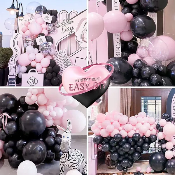 Pink_And_Black_Happy_Birthday_Decoration_Kit_(Set_Of_61)