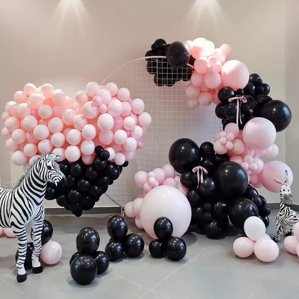 Pink_And_Black_Happy_Birthday_Decoration_Kit_(Set_Of_61)