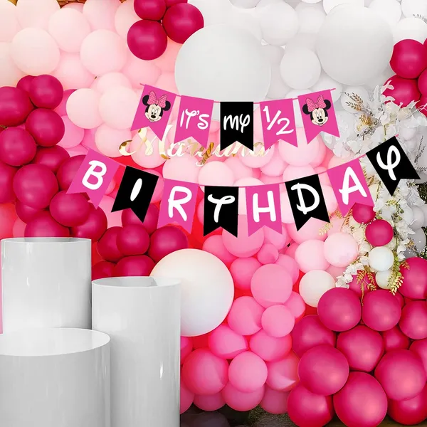 White_And_Pink_Happy_Birthday_Decoration_Kit_(Set_Of_61)