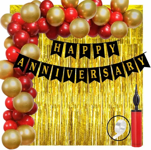 Golden_And_Red_Happy_Birthday_Decoration_Kit_(Set_Of_34)