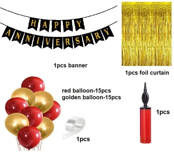 Golden_And_Red_Happy_Birthday_Decoration_Kit_(Set_Of_34)