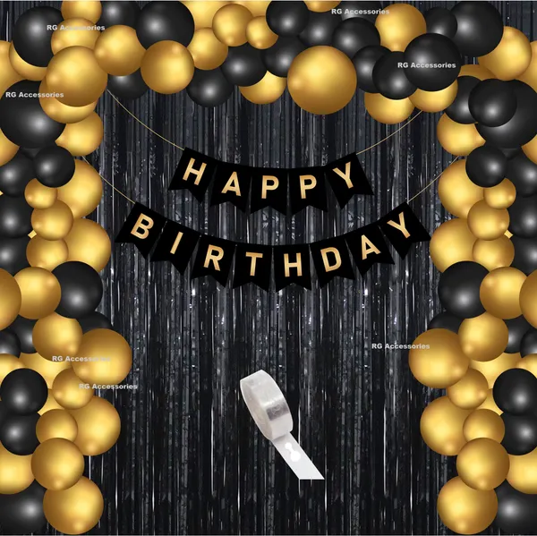 Golden_And_Black_Happy_Birthday_Decoration_Kit_(Set_Of_52)