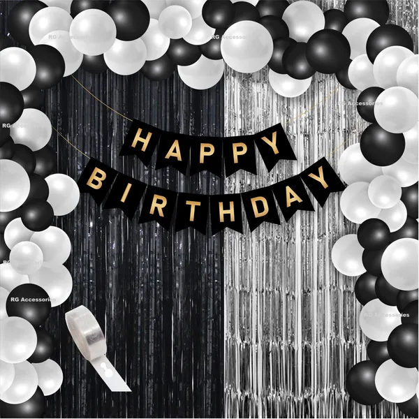 Black_And_White_Happy_Birthday_Decoration_Kit_(Set_Of_65)