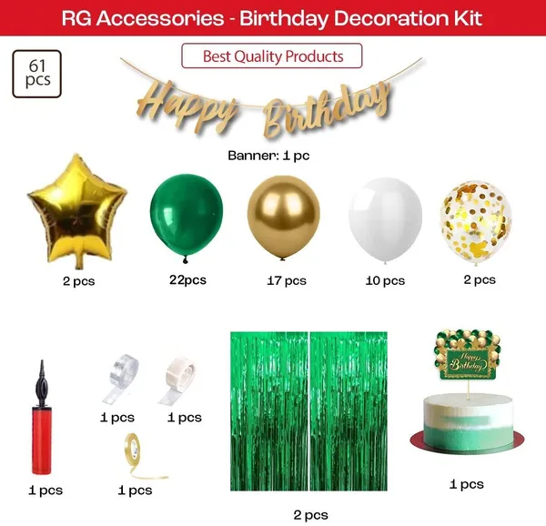 Golden_And_Green_Happy_Birthday_Decoration_Kit_(Set_Of_61)