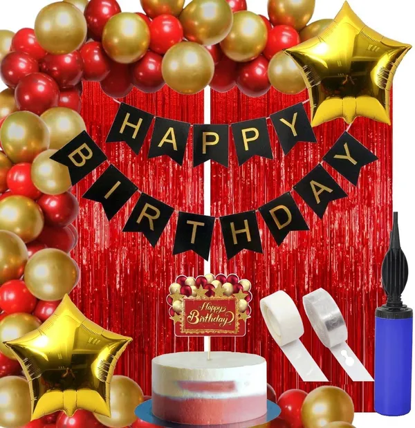 Golden_And_Red_Happy_Birthday_Decoration_Kit_(Set_Of_60)