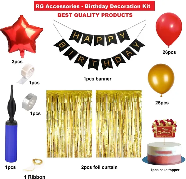 Golden_And_Red_Happy_Birthday_Decoration_Kit_(Set_Of_61)