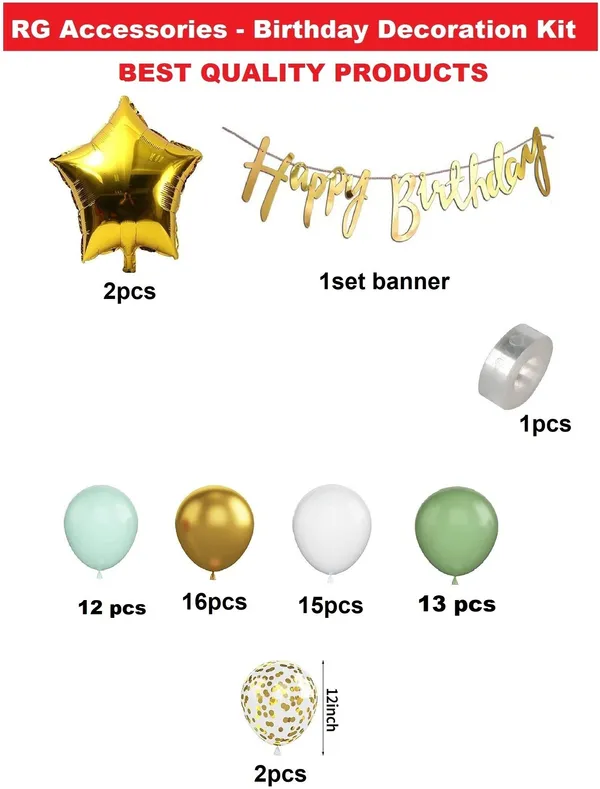 Golden_And_Olive_Green_Happy_Birthday_Decoration_Kit_(Set_Of_62)