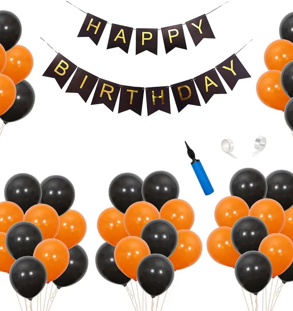 Black_And_Orange_Happy_Birthday_Decoration_Kit_(Set_Of_100)