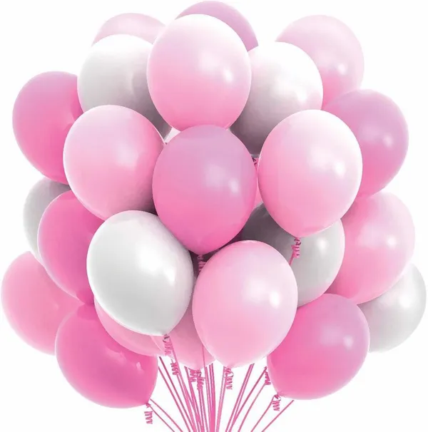White_And_Pink_Happy_Birthday_Decoration_Kit_(Set_Of_100)