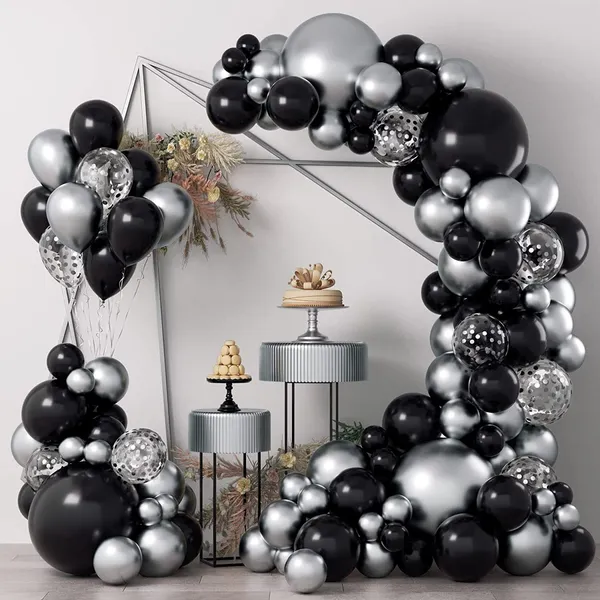 Black_And_Silver_Anniversary_,_Birthday_Decoration_Kit_(Set_Of_60)