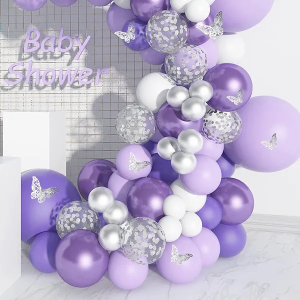 White_And_Purple_Birthday_,_Newborn_And_Baby_Shower_,_Party_And_Celebration_,_Anniversary_,_Festival_,_Sympathy_And_Condolences_,_Graduation_Decoration_Kit_(Set_Of_63)