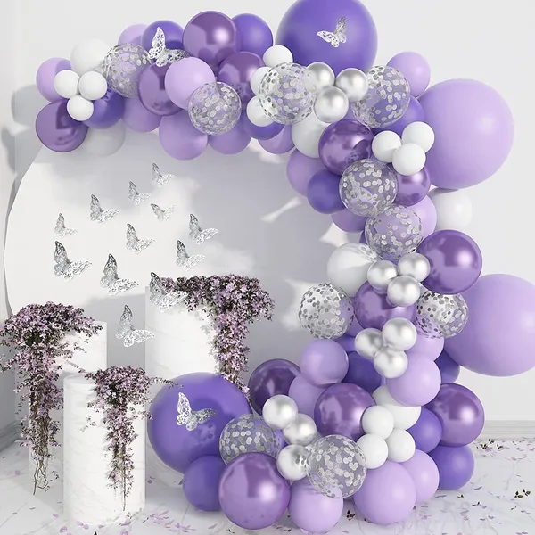 White_And_Purple_Birthday_,_Newborn_And_Baby_Shower_,_Party_And_Celebration_,_Anniversary_,_Festival_,_Sympathy_And_Condolences_,_Graduation_Decoration_Kit_(Set_Of_63)