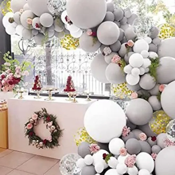 White_And_Grey_Happy_Birthday_Decoration_Kit_(Set_Of_40)