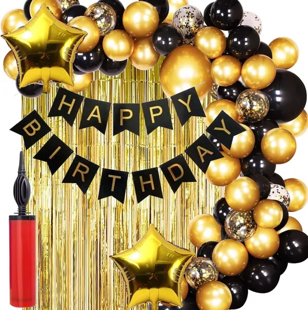 Golden_And_Black_Happy_Birthday_Decoration_Kit_(Set_Of_65)