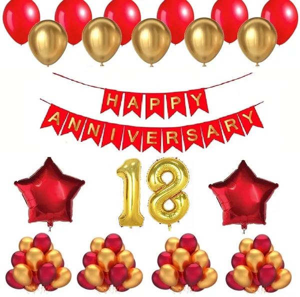 Golden_And_Red_Anniversary_Decoration_Kit_(Set_Of_50)