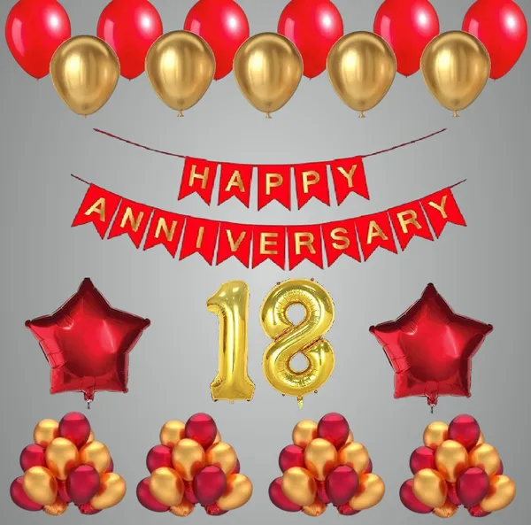 Golden_And_Red_Anniversary_Decoration_Kit_(Set_Of_50)