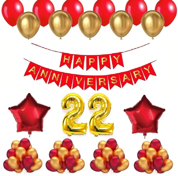 Golden_And_Red_Anniversary_Decoration_Kit_(Set_Of_50)