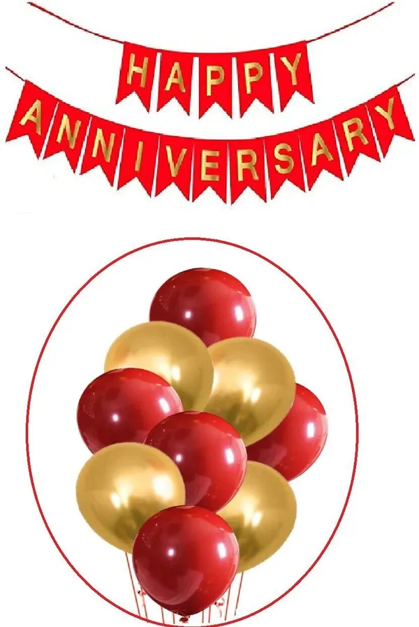 Golden_And_Red_Anniversary_Decoration_Kit_(Set_Of_50)