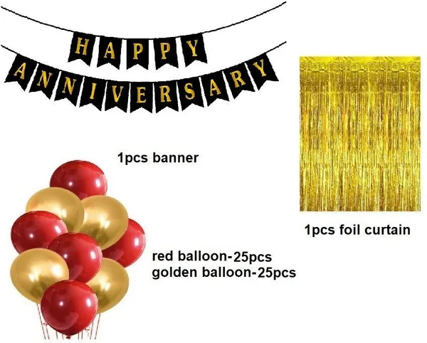 Golden_And_Red_Anniversary_Decoration_Kit_(Set_Of_52)