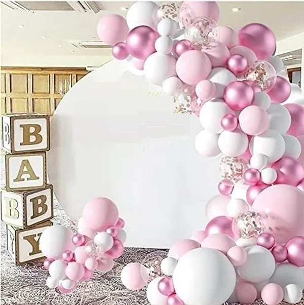 White_And_Pink_Birthday_,_Party_And_Celebration_,_Festival_,_Welcome_,_Newborn_And_Baby_Shower_Decoration_Kit_(Set_Of_66)