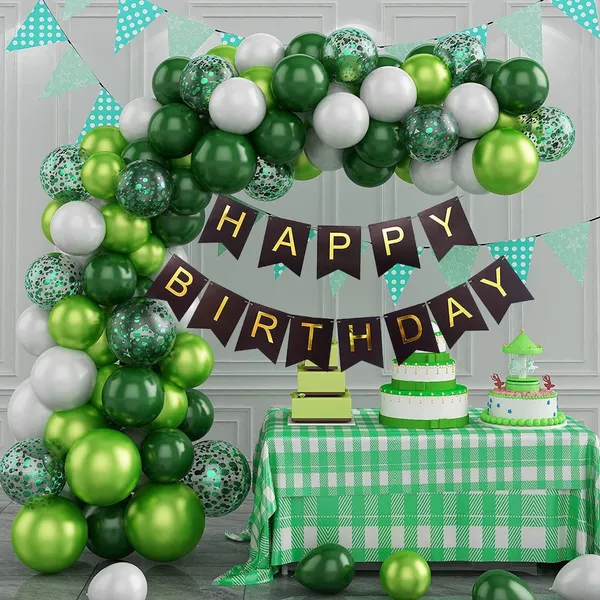 Green_And_White_Happy_Birthday_Decoration_Kit_(Set_Of_49)