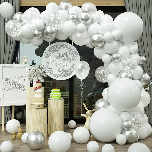 White_And_Silver_Birthday_,_Newborn_And_Baby_Shower_,_Party_And_Celebration_,_Anniversary_,_Festival_,_Sympathy_And_Condolences_,_Graduation_Decoration_Kit_(Set_Of_47)