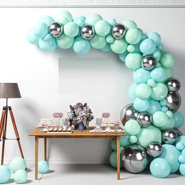 Green_And_Silver_Anniversary_,_Valentine'S_Day_,_Birthday_,_Festival_,_Party_And_Celebration_Decoration_Kit_(Set_Of_51)