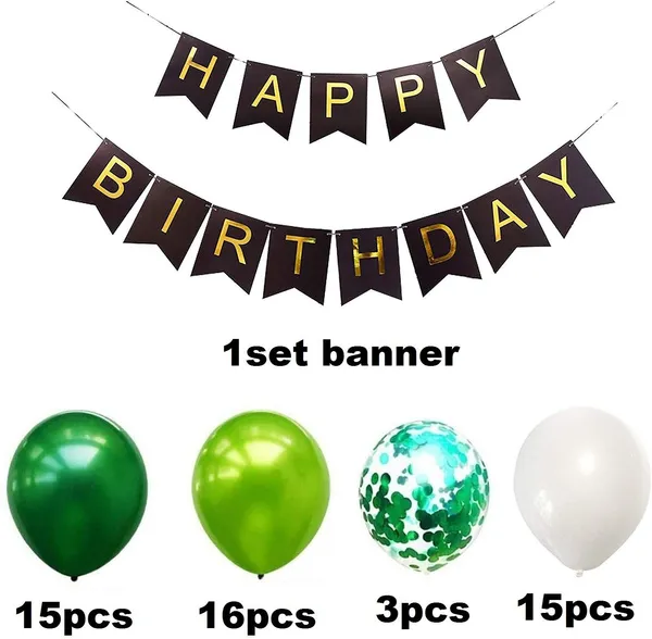 White_And_Green_Happy_Birthday_Decoration_Kit_(Set_Of_50)