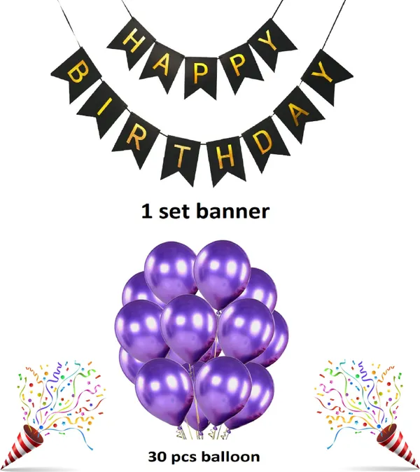 Black_And_Purple_Decoration_Kit_(Set_Of_31)