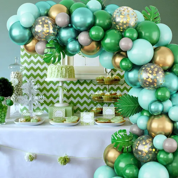 Golden_And_Green_Happy_Birthday_Decoration_Kit_(Set_Of_65)