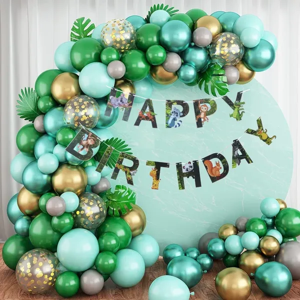 Golden_And_Green_Happy_Birthday_Decoration_Kit_(Set_Of_65)