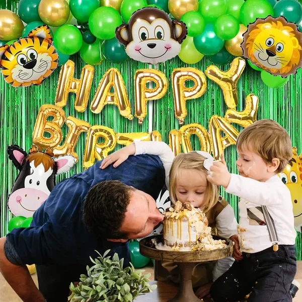 Golden_And_Green_Happy_Birthday_Decoration_Kit_(Set_Of_49)