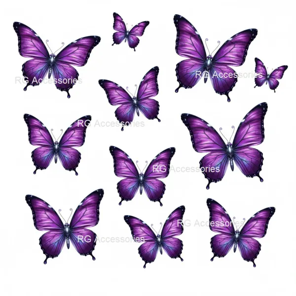 R_G_Accessories_Purple_Butterfly_Golden_Balloons,_Happy_Birthday_Decoration_Kit_Metallic_Purple_(Set_Of_67)