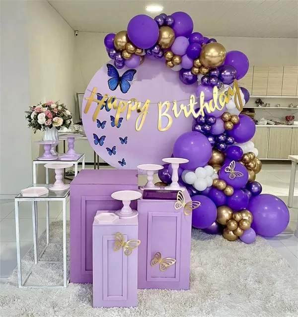 R_G_Accessories_Purple_Butterfly_Golden_Balloons,_Happy_Birthday_Decoration_Kit_Metallic_Purple_(Set_Of_67)