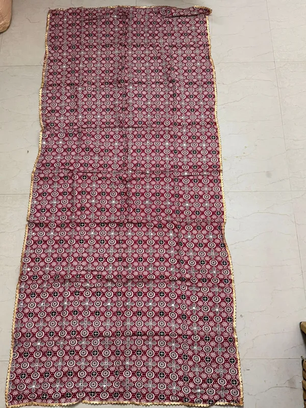 Maroon_And_Black_Premium_Cotton_Lehenga_Choli_With_Dupatta_For_Girls