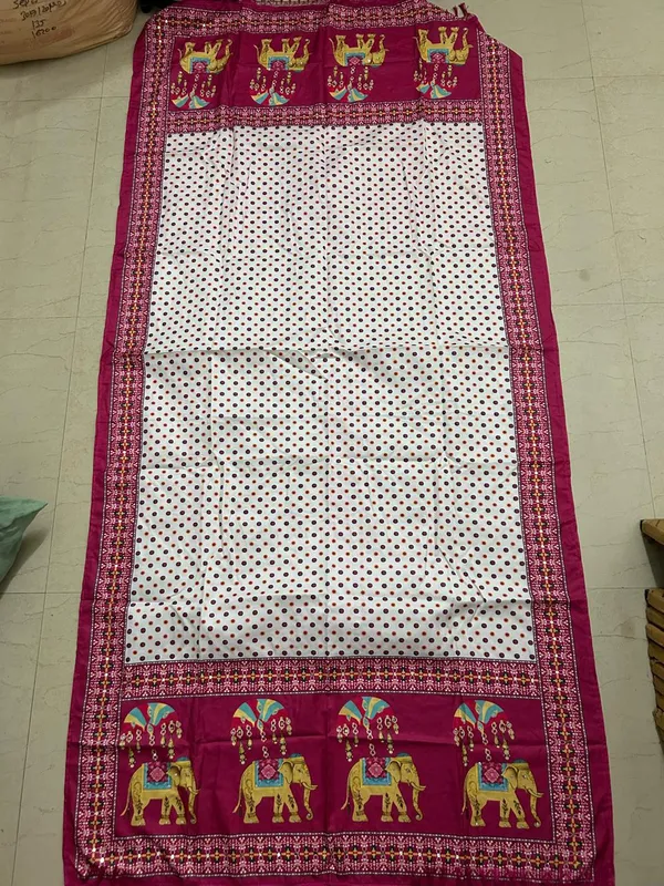 White_With_Pink_Premium_Gajji_Silk_Lehenga_Choli_With_Dupatta_For_Girls