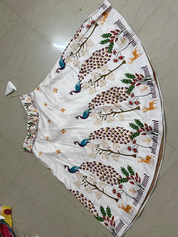 White_And_Purple_Premium_Gajji_Silk_Lehenga_Choli_With_Dupatta_For_Girls