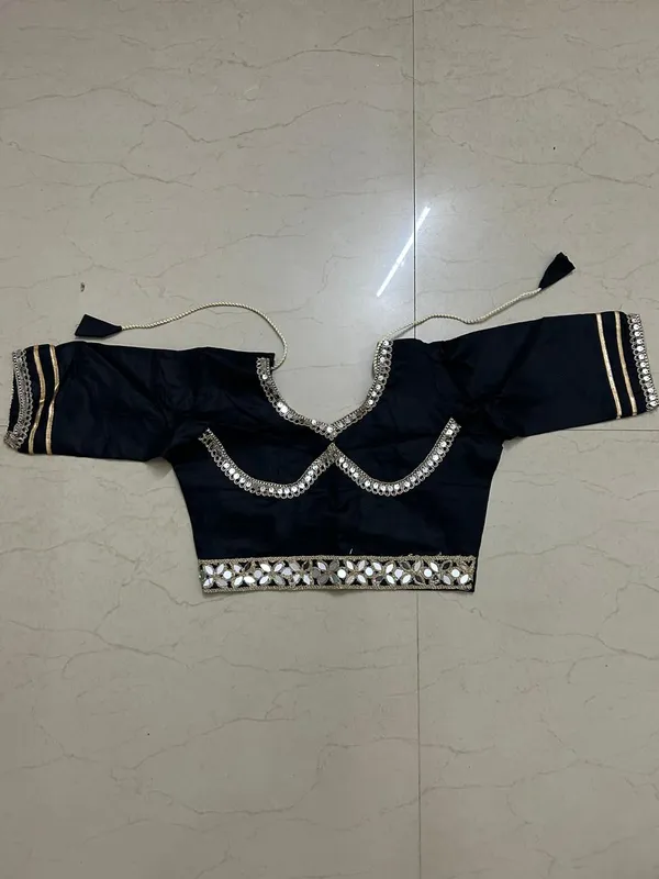 Black_Premium_Rayon_Cotton_Lehenga_Choli_With_Dupatta_For_Girls