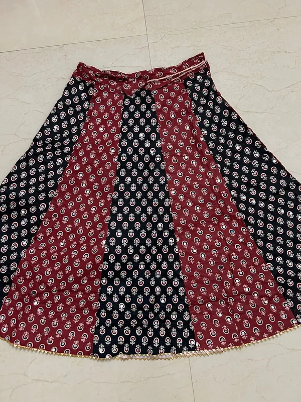 Multicolor_Premium_Cotton_Lehenga_Choli_With_Dupatta_For_Girls_Pack_Of_2