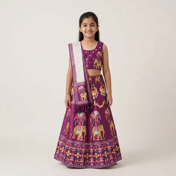 Purple_And_White_Premium_Gajji_Silk_Lehenga_Choli_With_Dupatta_For_Girls