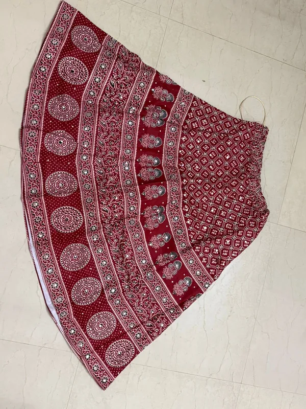 Black_And_Red_Premium_Cotton_Lehenga_Choli_With_Dupatta_For_Girls_Pack_Of_2
