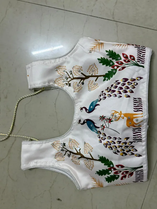 White_And_Purple_Premium_Gajji_Silk_Lehenga_Choli_With_Dupatta_For_Girls