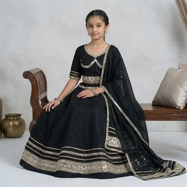 Black_Premium_Rayon_Cotton_Lehenga_Choli_With_Dupatta_For_Girls