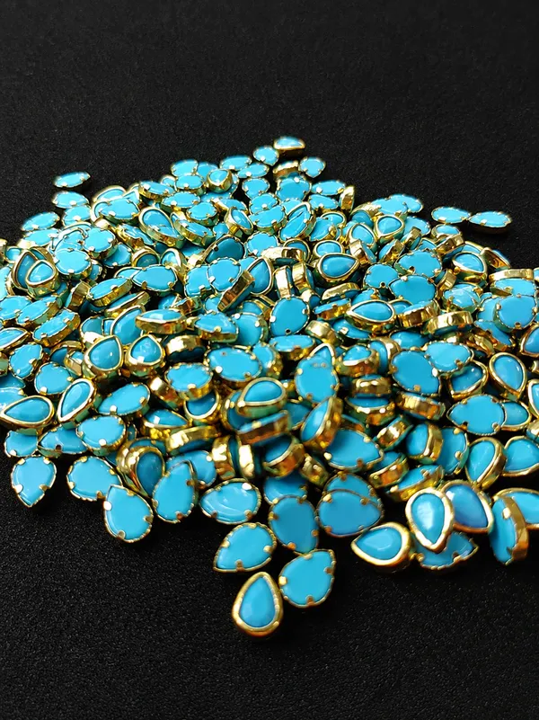 Sky_Blue_Opaque_Kundan_Teardrop_Stones_|_4x6mm_|_400_Pcs_|_Sticking_Purpose