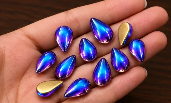 Genuine_Swarovski_Purple_Teardrop_Charm_Beads_|_6mm_|_10_Pcs
