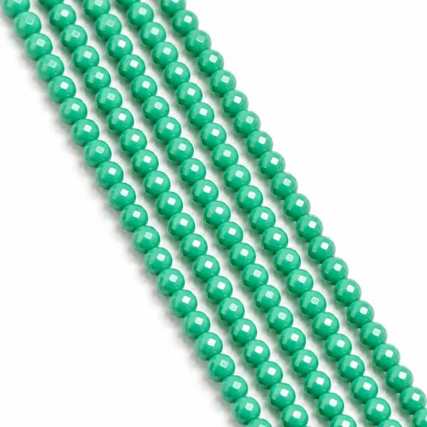 Teal_Green_Faceted_Glass_Rondelle_Beads_|_4mm_|_5_Lines_(100-105_Beads/line)