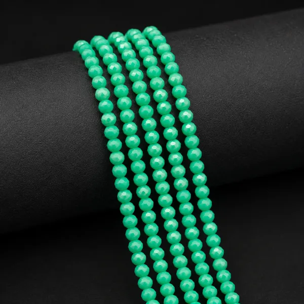 Teal_Green_Faceted_Glass_Rondelle_Beads_|_4mm_|_5_Lines_(100-105_Beads/line)